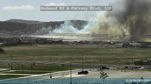 Fire starts near Saratoga Springs Temple