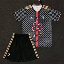 Juventus fc jersey x gucci collab jerseyselect. Juventus 2019 2020 Gc Black Uniform Shirt And Shorts Dosoccerjersey Shop