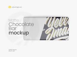 Download Matte Chocolate Bar Mockup Top View PSD Mockup Templates