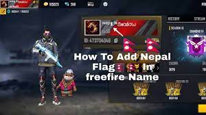 Find professional nepali flag videos and stock footage available for license in film, television, advertising and corporate uses. How To Add Nepali Flag In Freefire Name 100 Working Youtube