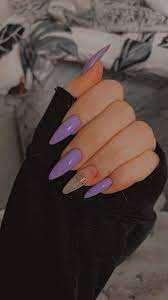 Such as 90 long acrylic nails design ideas for june . Lavander Nails Purple Acrylic Nails Purple Nail Designs Purple Manicure