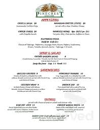 Cucina bella, an award winning italian restaurant located in algonquin, offers authentic italian cuisine. Pinecrest Restaurant Menu In Huntley Illinois Usa