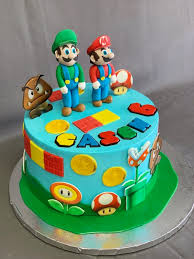 I made this cake for my boyfriend's 20th birthday. Super Mario Birthday Cake Skazka Desserts Bakery Nj Custom Birthday Cakes Cupcakes Shop