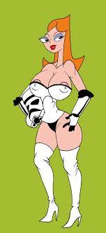 Stormtrooper and Candace Flynn Curvy Underwear Solo Female Only > Your  Cartoon Porn