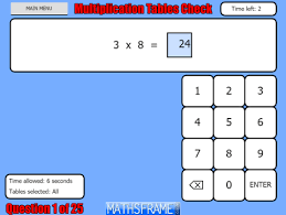Multiplication Tables Check Mathsframe