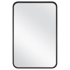 Washington avenue street car stop walking distance: 24 X 36 Rectangular Decorative Mirror With Rounded Corners Black Threshold Designed With Studio Mcgee Target