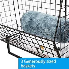 Maybe you would like to learn more about one of these? Amazon Com X Cosrack 3pcs Hanging Metal Wire Basket Towel Rack Bathroom Holder Kitchen Magazine Mail Rack Fruit Organizer With Wall Mounted Bath Towel Bar Set 3 Pieces Home Kitchen