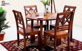 Round Dining Sheesham Wood Furniture In Bangalore Jodhpuri Furniture In 2020 Sheesham Wood Furniture Dining Sets Modern Round Dining