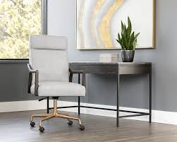 There are 2511 grey office chair for sale on etsy, and they cost $183.26 on average. Collin Office Chair Saloon Light Grey Leather Metro Element