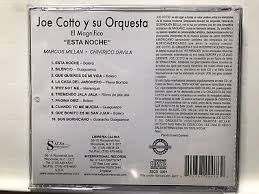 CD First Press Joe Cotto Orquesta El Magnifico Está Noche Marcos Millán  Chiviri