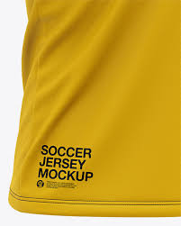 Download Men S Soccer Jersey Mockup Front Half Side View Of Soccer Polo T Shirt In Apparel Mockups On Yellow Images Object Mockups