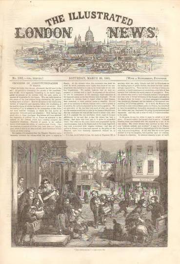 1861 ILLUSTRATED LONDON NEWS - US Civil War begins - VIEW OF LINCOLN INAUGURAL | #1872110713
