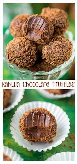 Kahlua Chocolate Truffles Recipe Truffle Recipe Desserts Candy Recipes