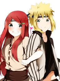 Young Uzumaki Kushina And Namikaze Minato Gambar Anime Naruto Animasi