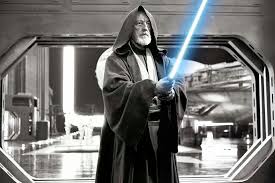 The Elder Obi Wan Kenobi Of The Original Star Wars Trilogy Sir Alec Guiness Star Wars Film Star Wars Star Wars Jedi