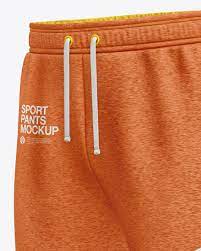 Download Men S Melange Sport Pants Mockup In Apparel Mockups On Yellow Images Object Mockups