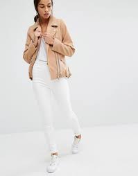 Pick from traditional camel styles and long brown trench coats with next day delivery available. Missguided Short Faux Wool Biker Jacket Asos