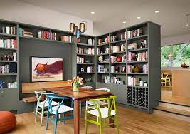 Playing games, helping with homework or just lingering after a meal, they're where you share good times with family and friends. 15 Ideas For Adding Bookshelves In The Dining Room Home Design Lover