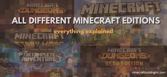Disfruta un juego de acción y aventura, inspirado en los clásicos de mazmorras y basado en el universo de minecraft! All Different Minecraft Editions Explained Minecraft Building Inc