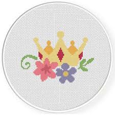 Maybe you would like to learn more about one of these? Crown And Flowers Cross Stitch Pattern Daily Cross Stitch