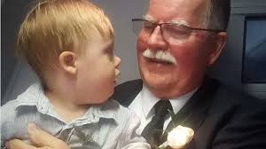 Retiring Pilot, On His Last Flight, Gives His Wings To Toddler