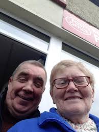 Trying out some selfies at Post Office, George and Basil and the main women.