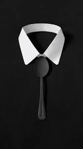 Tap And Get The Free App Art Minimalism Shirt Spoon Tie Black White Hd Iphone 6 Wallpaper 3d Wallpaper Iphone Iphone 6 Wallpaper Iphone Wallpaper