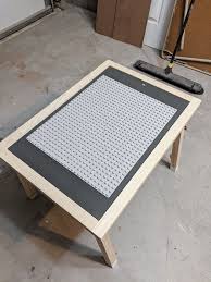 Diy Lego Table With Storage Toddler Activity Table Build Plans In 2020 Lego Table Diy Lego Table With Storage Lego Table