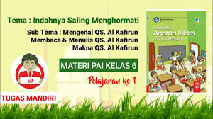 We did not find results for: Tugas Pai Kelas 6 Sd Indahnya Saling Menghormati Pelajaran 1 Youtube