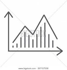 stock chart thin line vector photo free trial bigstock