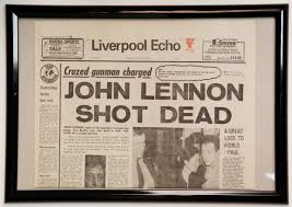 Get the latest liverpool news, scores, stats, standings, rumors, and more from espn. John Lennon Shot Dead Liverpool Echo Newspaper Framed