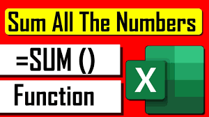 How To Use Sum Function In Excel In 2020 Excel Tutorials Excel Microsoft Excel