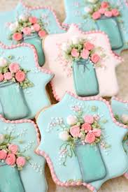 Mason Jar Cookie Connection Flower Cookies Mason Jar Cookies Cookie Decorating