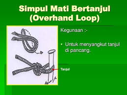 Walaupun simpul ini terlihat mudah dalam membuatnya, namun banyak juga yang salah dalam membuatnya. My 2 Pengenalan Tali Ikatan Simpulan T2