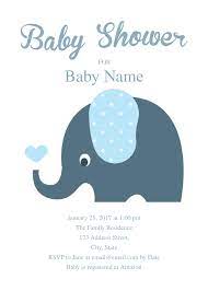 Cute Elephant Baby Shower Invitation Template Free Baby Shower Invitations Elephant Baby Shower Invitations Boy Baby Shower Invitations Templates