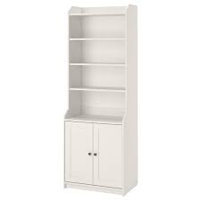 Hauga High Cabinet With 2 Doors White 70x199 Cm Ikea Ikea Adjustable Shelving Cabinet
