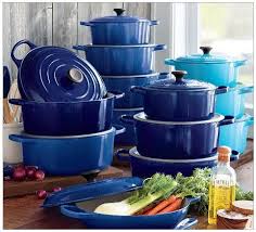 Le Creuset Mix Match 3 Blues Indigo Marseille Caribbean Creuset Le Creuset Cookware Cookware Set