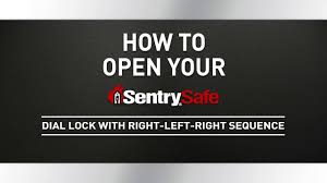 This video will benefit those viewers who have a safe lock and would like to learn how to dial it open because they forgot the combination. How To Open A Sentry Safe Combination Dial Fire Safe With Right Left Right Sequence Youtube