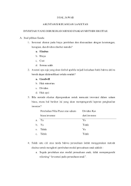 Contoh soal akuntansi keuangan kelas 11 semester 1 beserta jawabannya. Soal Jawab Akuntansi Lanjutan 2
