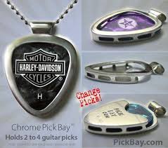 pickbay guitar pick necklace set authentic holds picks harley davidson pick ebay harley davidson mens jewelry guitar pick necklace pinterest