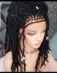 Pin By Model Lace Wigs And Hair On Dreadlock Lace Front Wigs Braided Dreadlocks Natural Hair Styles Hair Styles