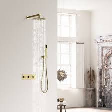 Modern Luxury 8 Rain Shower Head Shower Systems Gold Shower