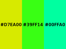 Converting Colors Neon Green