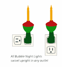 Night Light Plug In Bubble Flicker Flame And Candle