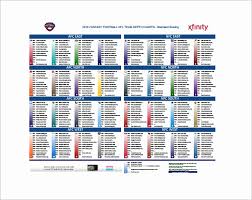 45 Printable Blank Football Depth Chart Template