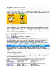 Check spelling or type a new query. Pengertian Passive Voice