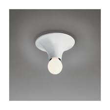 Ceiling lights can brighten any spot in your home. Artemide Usc A048128 White Teti Convertible Single Light 5 1 2 Tall Semi Flush Ceiling Fixture Wall Sconce Lightingshowplace Com