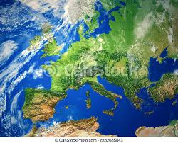 Learn how to create your own. Europakarte Illustration Der Konzeptionellen Europa Karte Die Landkarte Ist Extruiert Textur Hohe Und Wolkenkarten Canstock