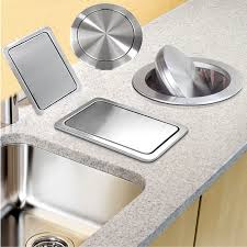 The cabinet door face, lids, and optional door mount kit are not included. Kitchen Bar Built In Trash Can Cover Flush Recessed Dustbin Trash Bin Lid Invisible Stainless Steel Rubbish Bins Covers High Q Waste Bins Aliexpress