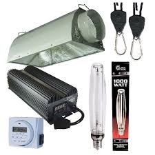 1000 Watt Hps Air Cooled Economy Grow Light Kit With Timer
